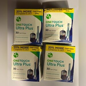 OneTouch Ultra Plus 120 Test Strips Diabetes Blood Sugar